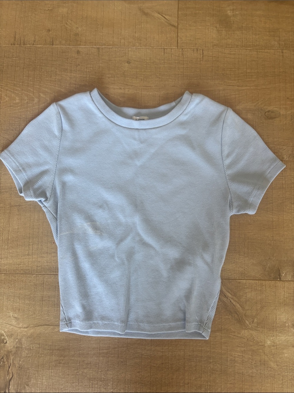 Garage ribbed cropped tee